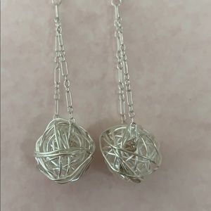 Sterling Silver Yarnball earrings